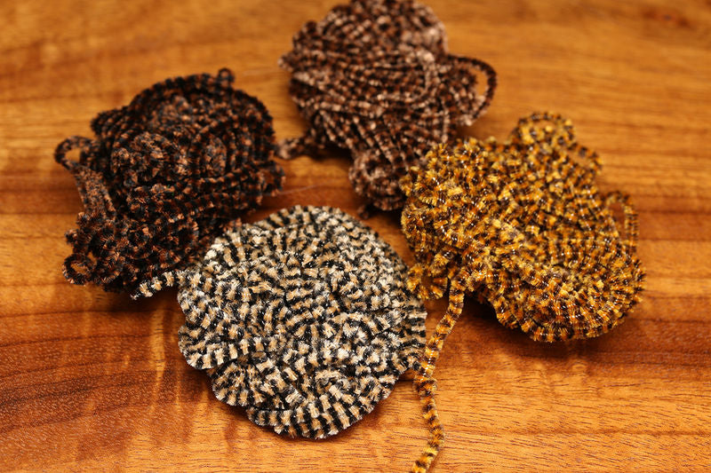 Small Varigated Chenille by Hareline Dubbin, Inc with textured fibers for fly tying at Freestone Fly Shop