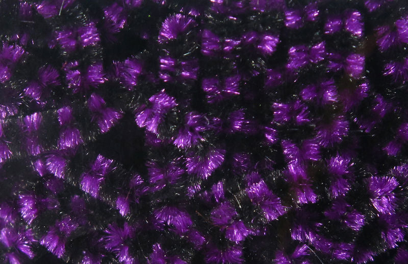 Small Varigated Chenille by Hareline Dubbin, Inc with vibrant purple fibers for fly tying at Freestone Fly Shop