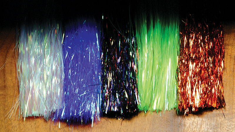 Flashabou by Hareline Dubbin, Inc in assorted colors for detailed fly tying at Freestone Fly Shop