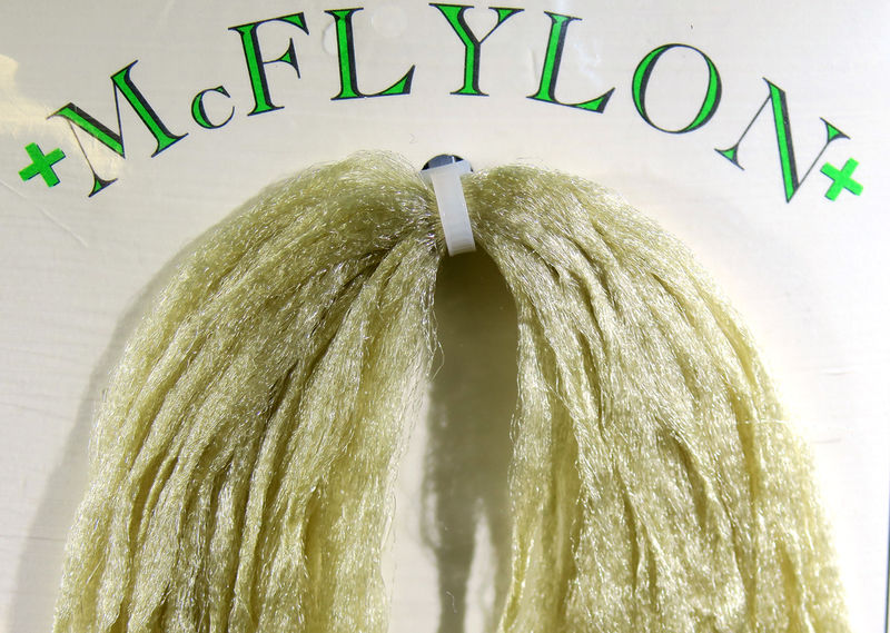 Mcflylon bright wavy polypropylene fibers by Hareline Dubbin Inc for fly tying at Freestone Fly Shop