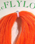 Mcflylon bright orange wavy polypropylene fibers by Hareline Dubbin Inc for fly tying at Freestone Fly Shop