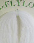 Mcflylon white wavy polypropylene fibers by Hareline Dubbin Inc for fly tying at Freestone Fly Shop