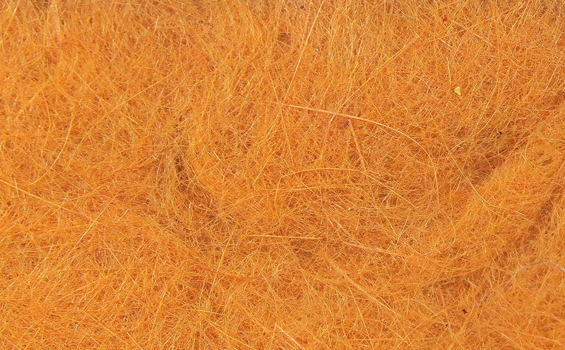 Hareline Rabbit Dubbin in warm orange tone with finely blended natural rabbit hair fibers for fly tying at Freestone Fly Shop