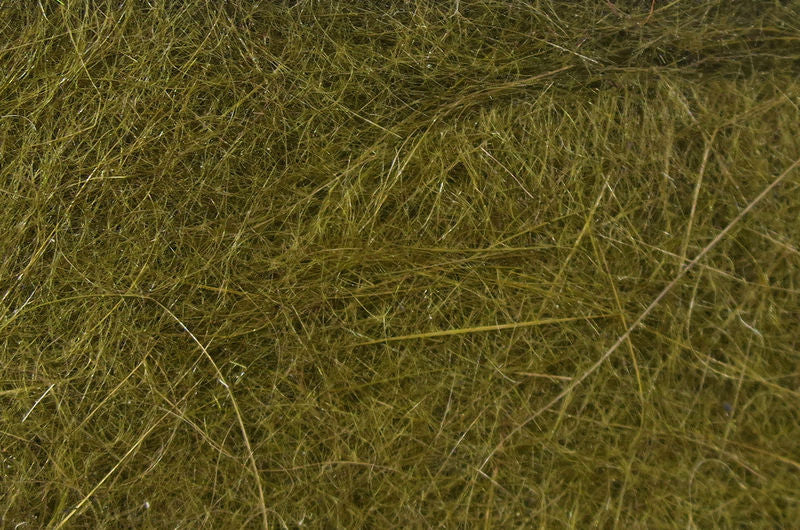 Hareline Rabbit Dubbin in olive green shade featuring finely blended fibers for expert fly tying at Freestone Fly Shop