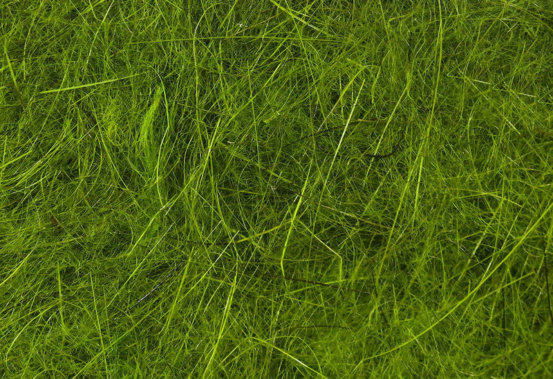 Hareline Rabbit Dubbin in bright chartreuse green shade with finely blended rabbit hair fibers for fly tying at Freestone Fly Shop