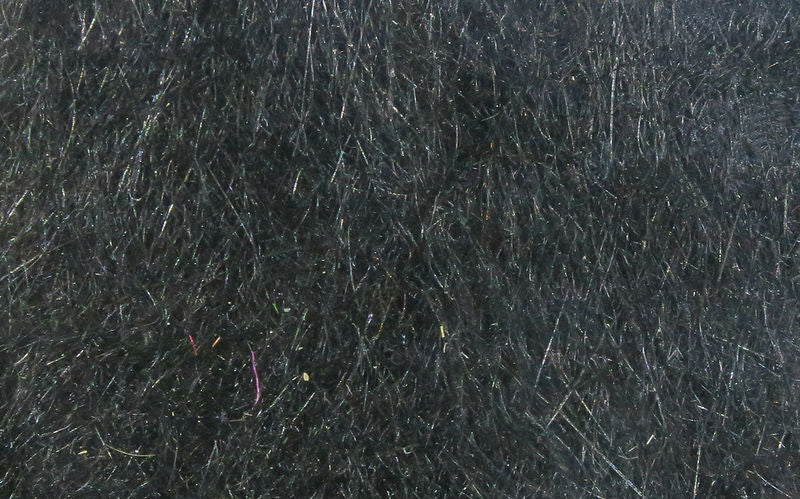 Hareline Rabbit Dubbin dark black natural rabbit hair fibers for fly tying at Freestone Fly Shop