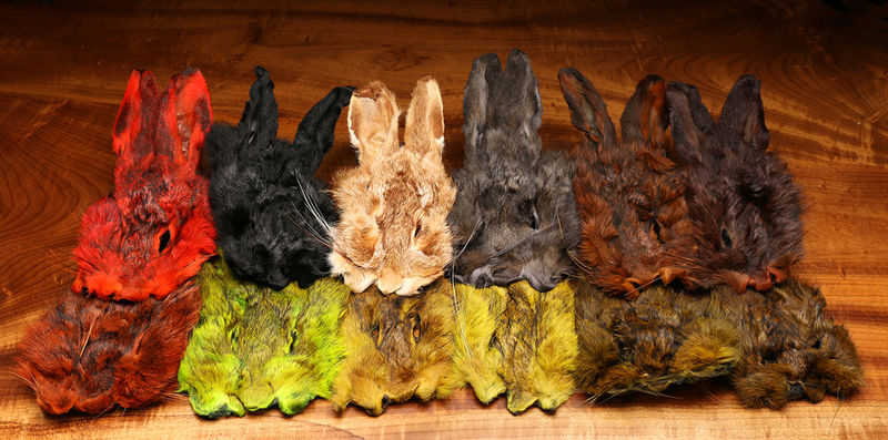 Hare's Mask- Olive in natural olive and brown hues for realistic fly tying at Freestone Fly Shop