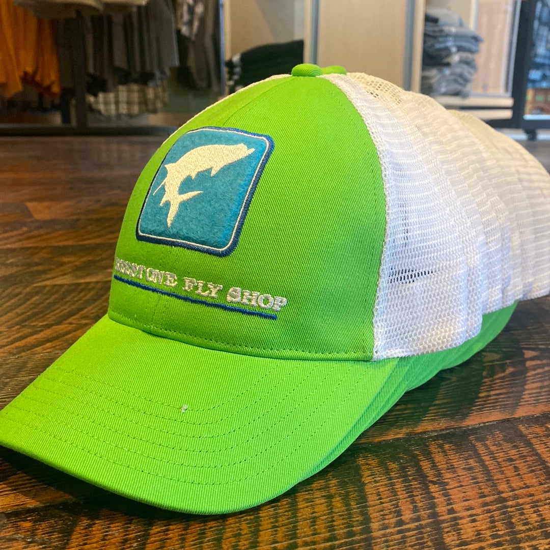Simms Tarpon Trucker - Seagrass w/ Freestone Name by Simms Fishing Products at Freestone Fly Shop fishing apparel