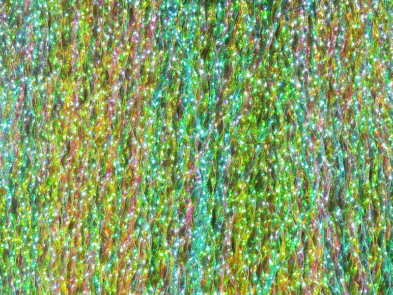 Krystal Flash in multicolor iridescent strands by Hareline Dubbin, Inc for fly tying at Freestone Fly Shop