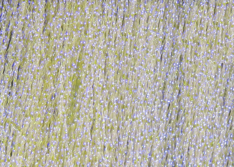 Krystal Flash strands with delicate lavender sparkle by Hareline Dubbin, Inc for fly tying at Freestone Fly Shop