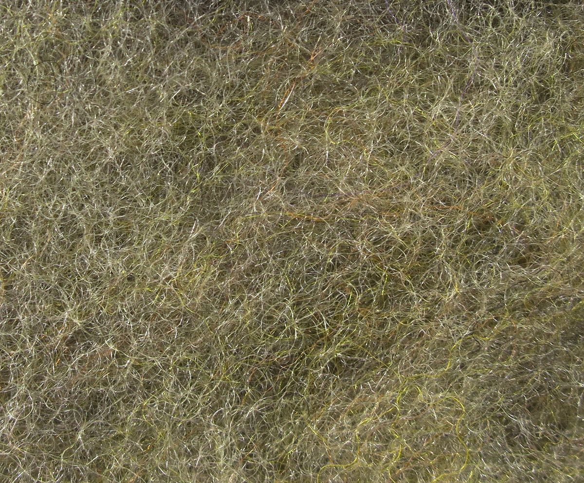 Micro Fine Dry Fly Dub fibers by Hareline Dubbin, Inc for delicate fly tying at Freestone Fly Shop in natural olive tones