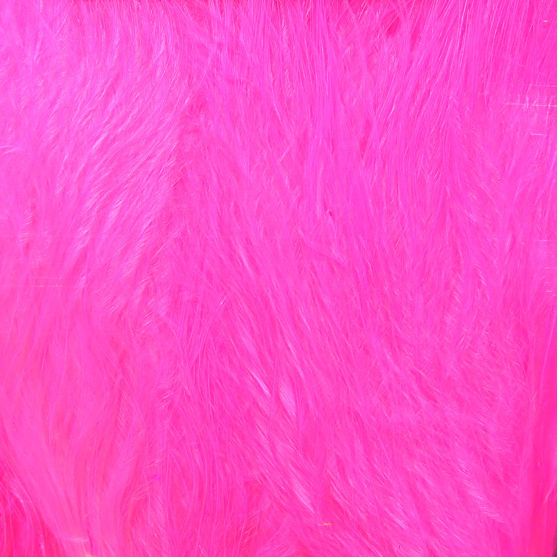 Wooly Bugger Marabou in bright pink by Hareline Dubbin, Inc, ideal for fly tying at Freestone Fly Shop