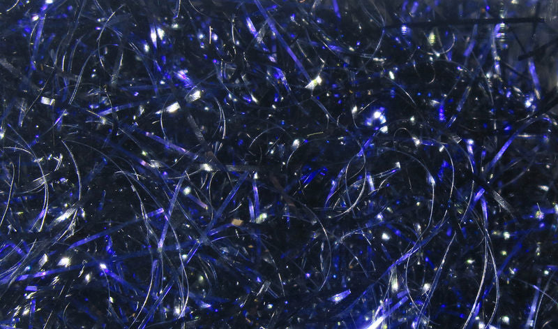 UV Polar Chenille fibers in dark iridescent blue by Hareline Dubbin, Inc for fly tying at Freestone Fly Shop