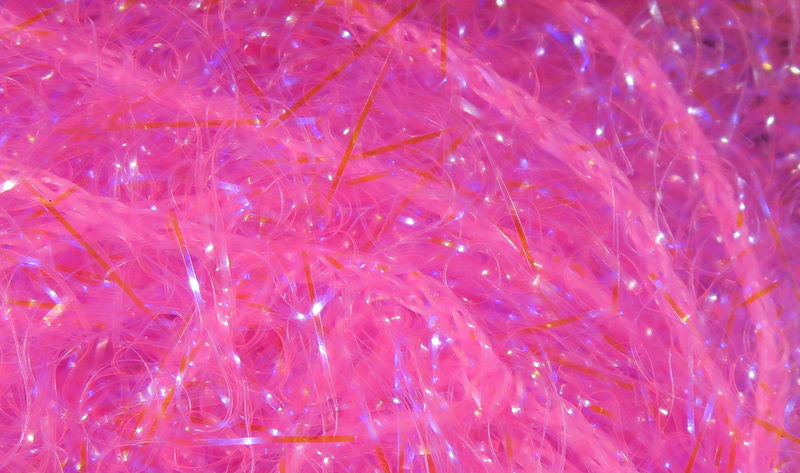 UV Polar Chenille in bright pink with shimmering fibers by Hareline Dubbin, Inc for fly tying at Freestone Fly Shop