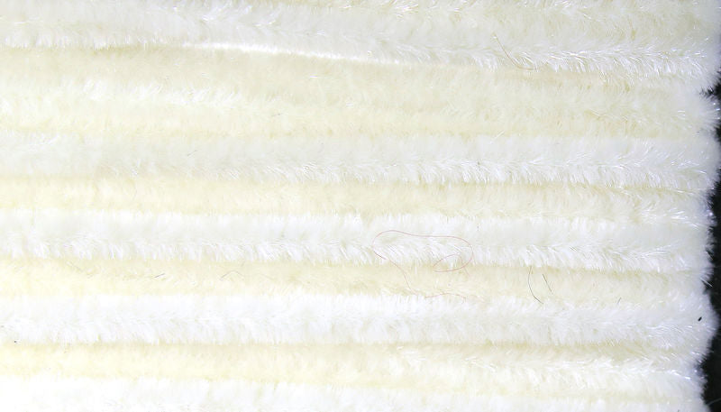 Ultra Chenille in soft cream with plush nylon core by Hareline Dubbin, Inc for fly tying at Freestone Fly Shop