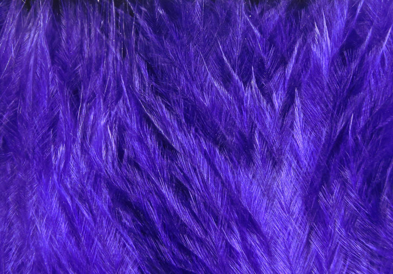 Wooly Bugger Marabou fibers in vibrant purple by Hareline Dubbin, Inc for fly tying at Freestone Fly Shop
